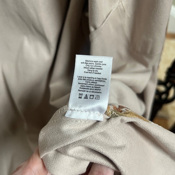 Coldwater Creek Button Up Leaf Print Velvety Shacked Women's Plus size 1X - Picture 4 of 7